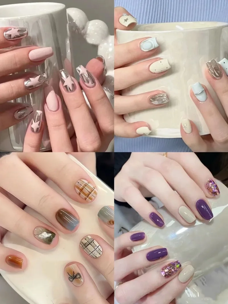 Nail đơn giản dễ thương hot trend 2025 nàng không thể bỏ qua