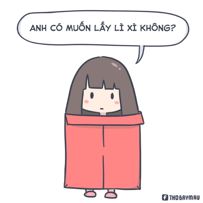 Đứa trẻ nào cũng thích meme tết lì xì