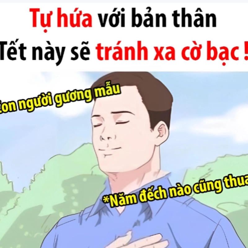 Cháy túi rồi meme thua bài tết cạn lời