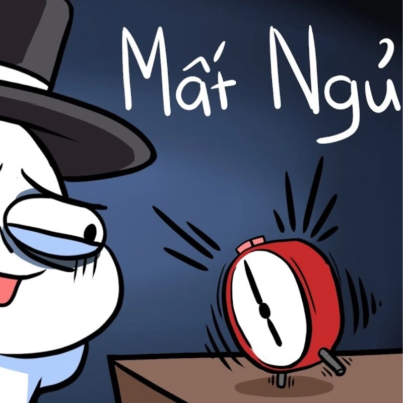Khi bạn muốn ngủ mà mắt vẫn mở, mất ngủ meme gọi tên bạn