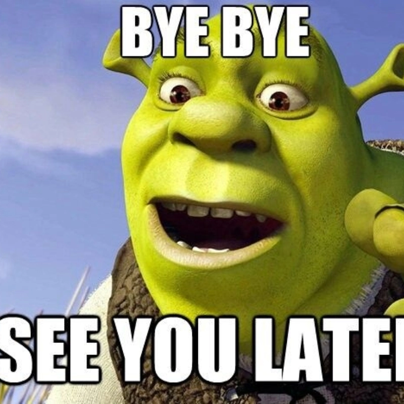 Tạm biệt nhẹ nhàng nhưng vẫn vui nhộn với bye meme
