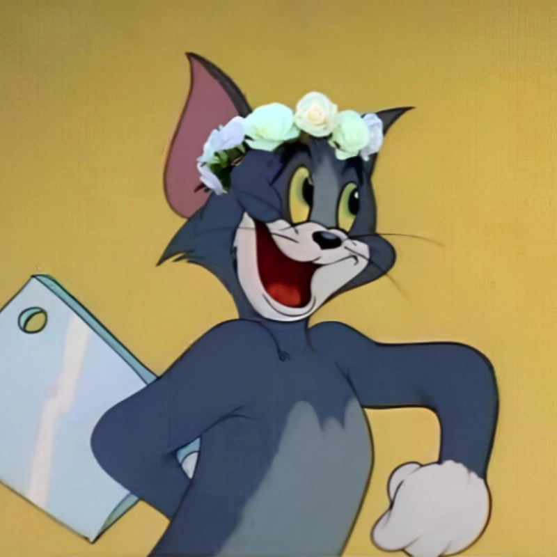 Meme mèo Tom cầm dao khi Tom quyết không nhịn Jerry nữa