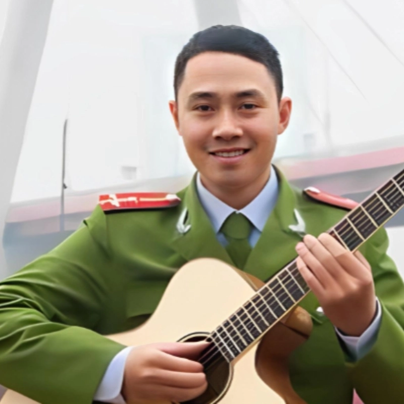 Khi meme công an đánh đàn, ai cũng bật cười vì quá tài năng