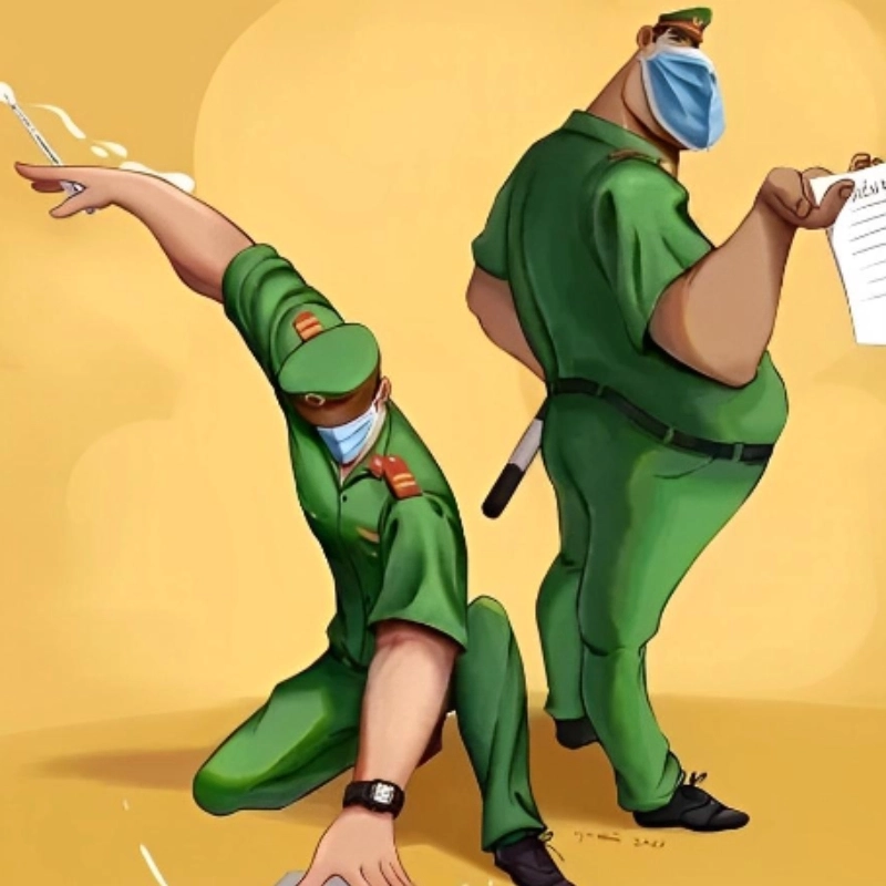 Ảnh meme công an đã xem khiến ai cũng hoang mang không biết chuyện gì