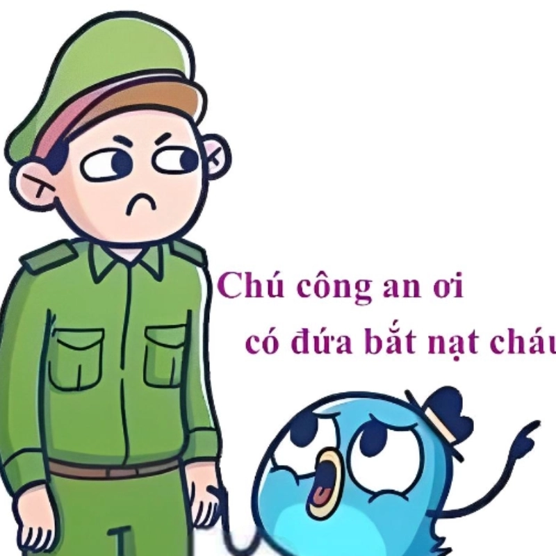 Meme công an bắt người với biểu cảm hài hước, ai cũng phì cười