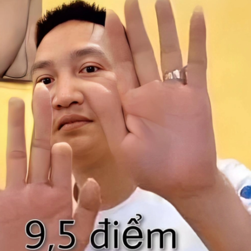 Meme 9 5 điểm, cảm giác vui buồn lẫn lộn khi nhận kết quả thi