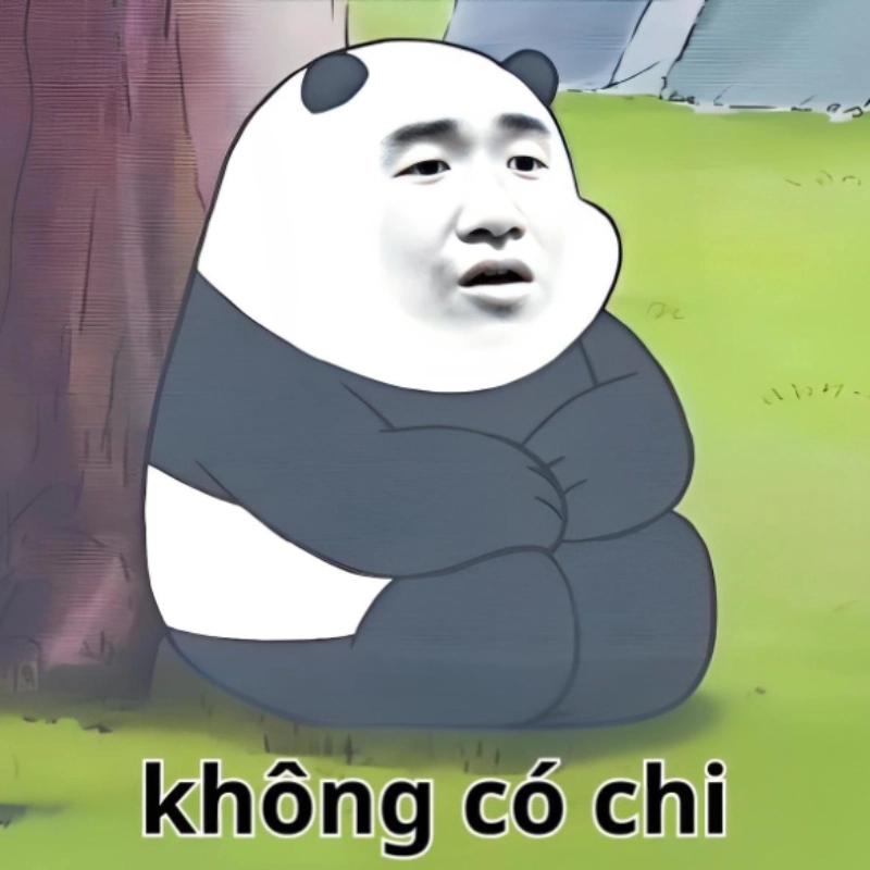 Thể hiện sự vô tư với meme không có chi