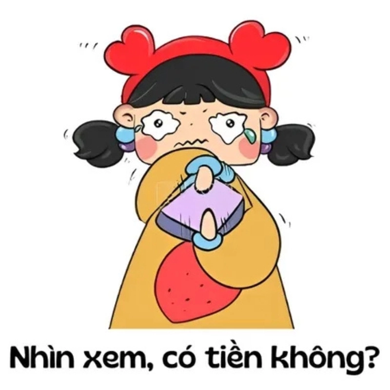 Khi ai đó rủ đi chơi nhưng không em meme
