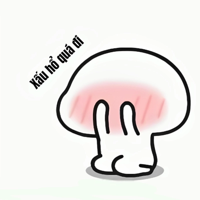 Khi meme ngại che mặt diễn tả sự xấu hổ tột độ