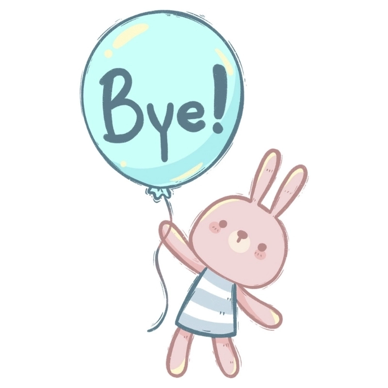 Tận hưởng khoảnh khắc đáng yêu với chào tạm biệt cute