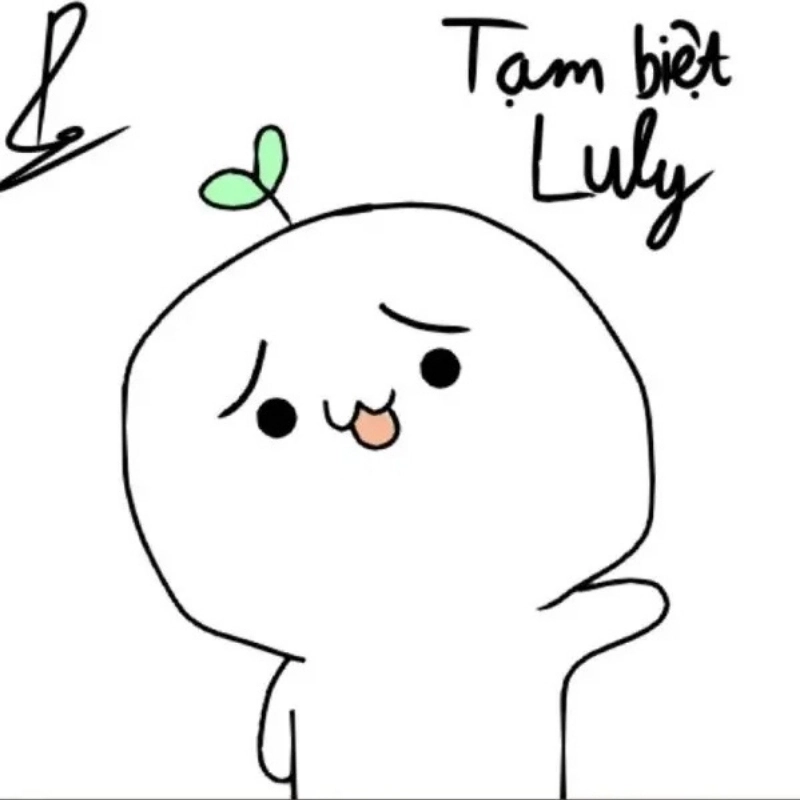 Nhẹ nhàng vẫy tay tạm biệt cute, hẹn gặp lại nhé
