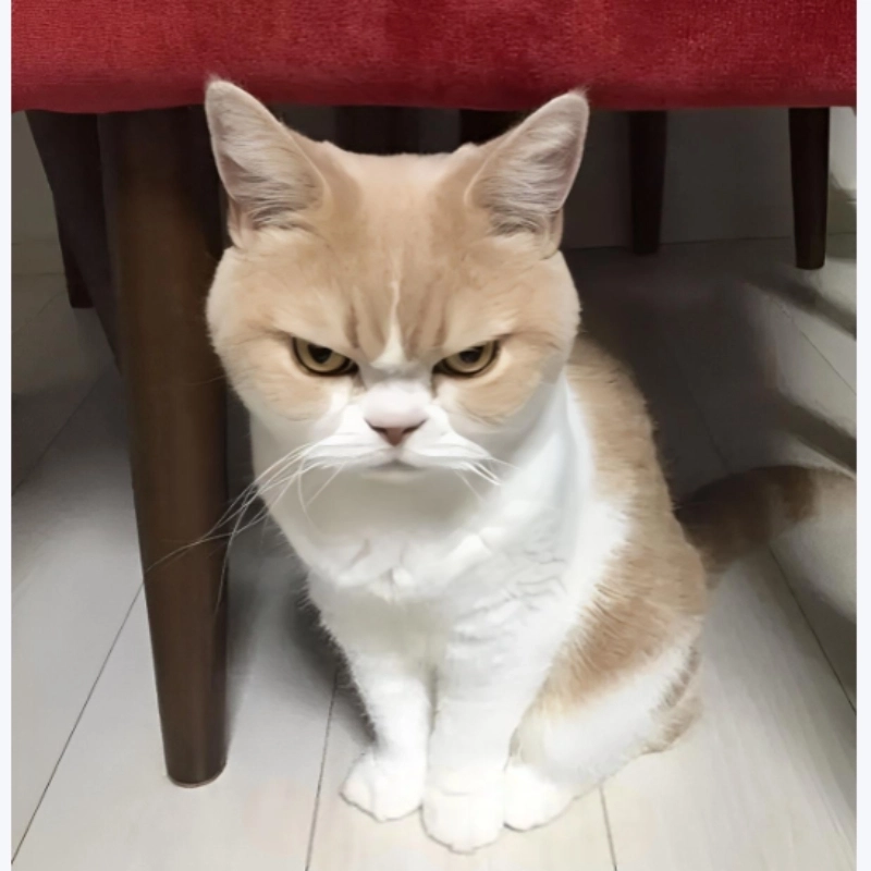 Biểu cảm của meme con mèo tức giận không thể lẫn đi đâu được