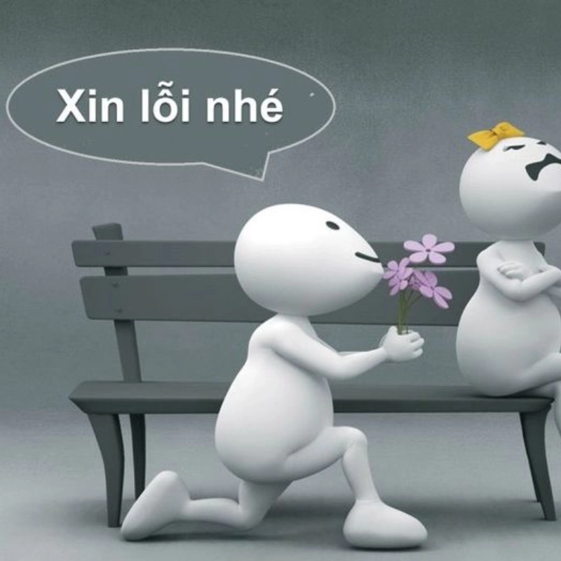 Biểu cảm meme xin lỗi hài hước, liệu có ai nhịn được cười