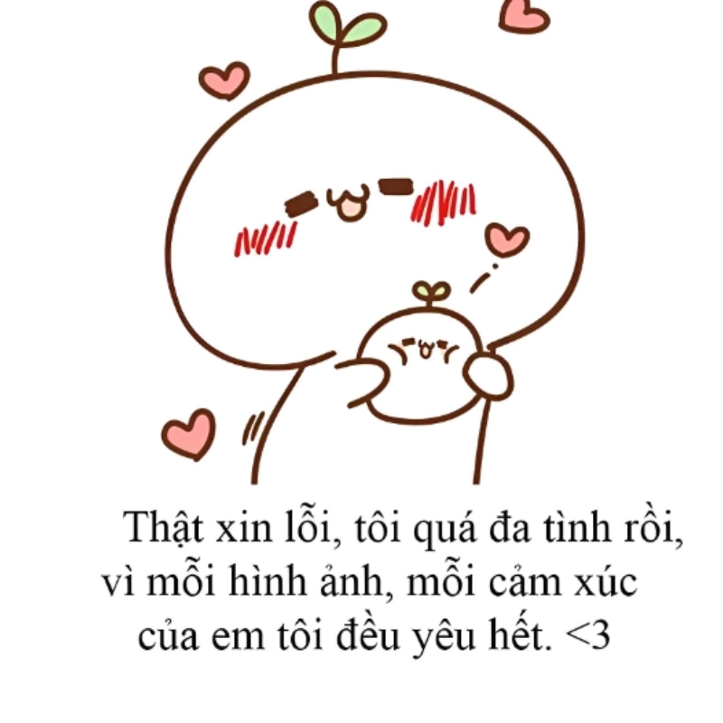 Meme xin lỗi cute thế này ai mà nỡ giận lâu
