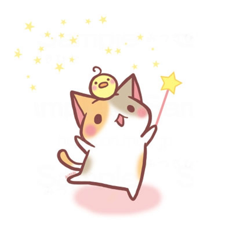 Cưng xỉu với hình con mèo chibi
