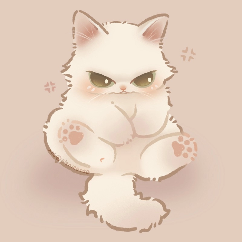 Tải về hình chibi mèo đáng yêu miễn phí