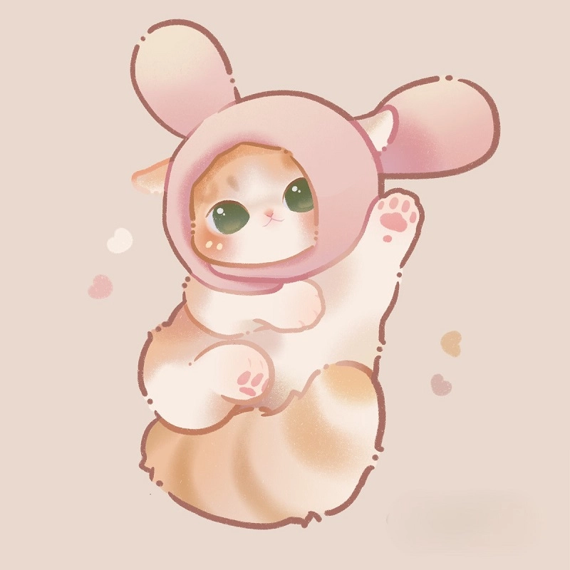 Bộ hình con mèo cute chibi dễ thương nhất