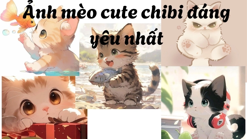 Thế nào là ảnh mèo cute chibi?