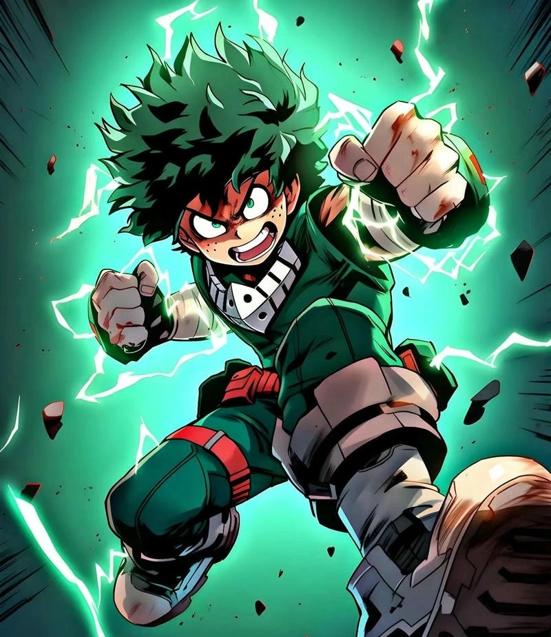 Anime Midoriya nhân vật chính truyền cảm hứng trong thế giới MHA