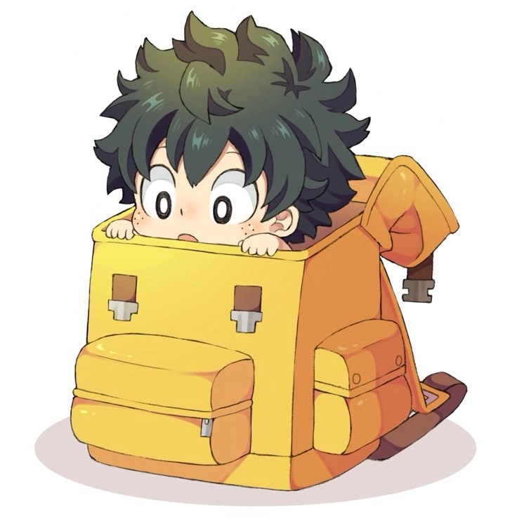 Midoriya chibi hình ảnh dễ thương nhưng vẫn đầy nhiệt huyết