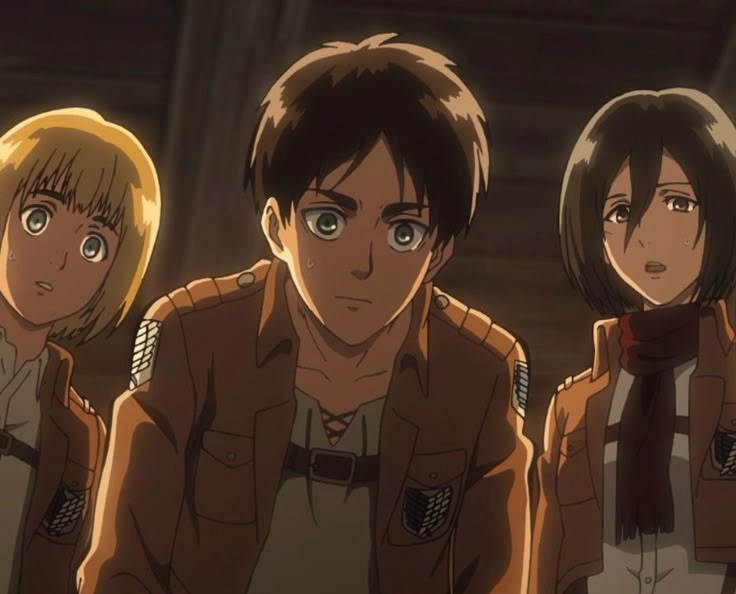 Mikasa Eren Armin bộ ba đồng đội không thể tách rời
