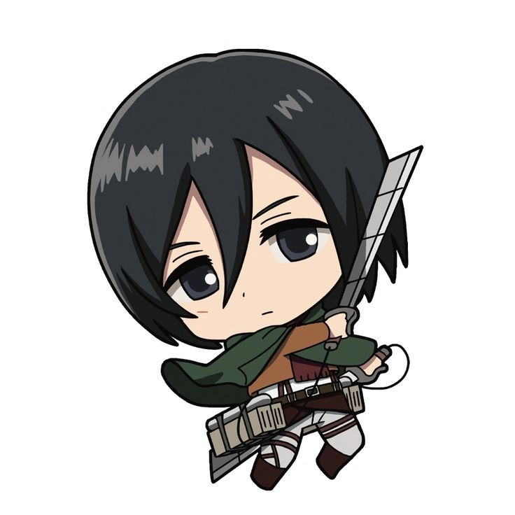 Chibi Mikasa phiên bản dễ thương nhưng vẫn đầy khí chất
