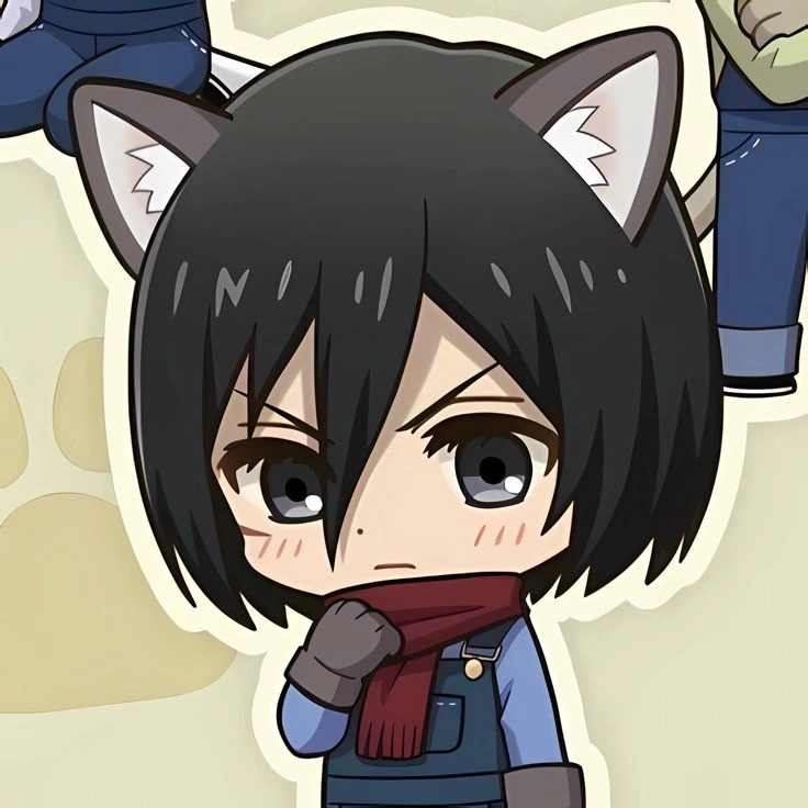 Mikasa chibi hình ảnh nhỏ nhắn đáng yêu khiến fan thích thú
