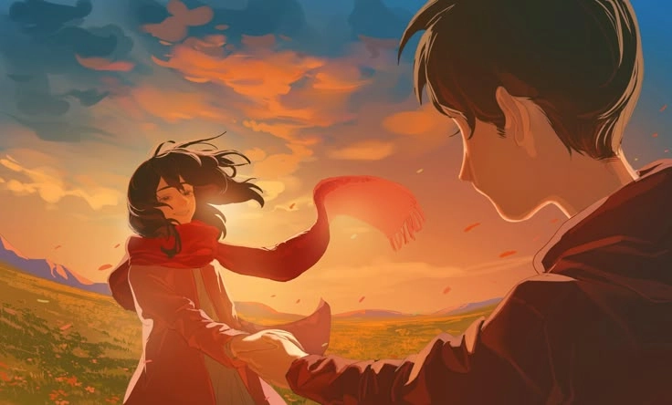 Mikasa và Eren một tình yêu bị số phận chia cắt