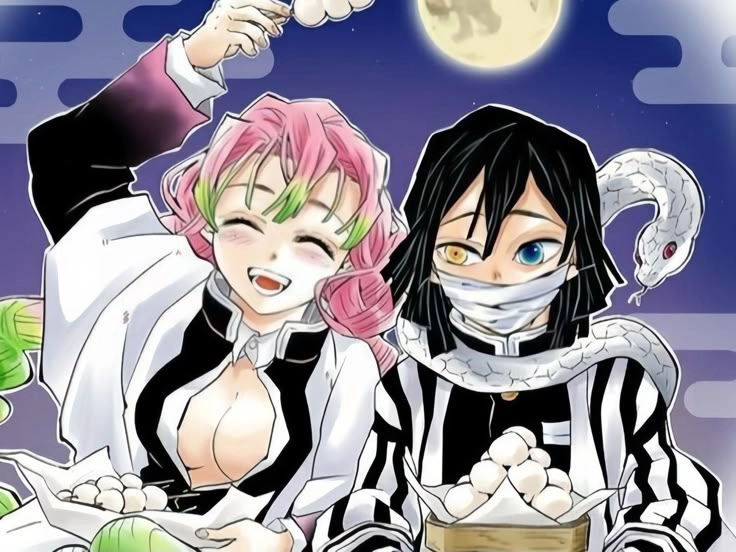 Iguro Obanai x Mitsuri Kanroji chuyện tình cảm động giữa chiến trường