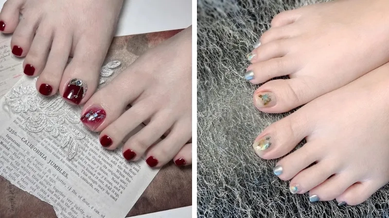 Nail chân xà cừ mang lại vẻ đẹp tự nhiên và tinh tế cho nàng