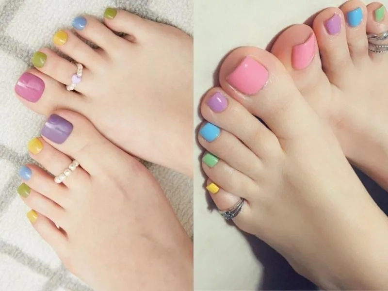 Màu sơn móng chân đi biển giúp nàng tự tin khoe dáng trên cát vàng