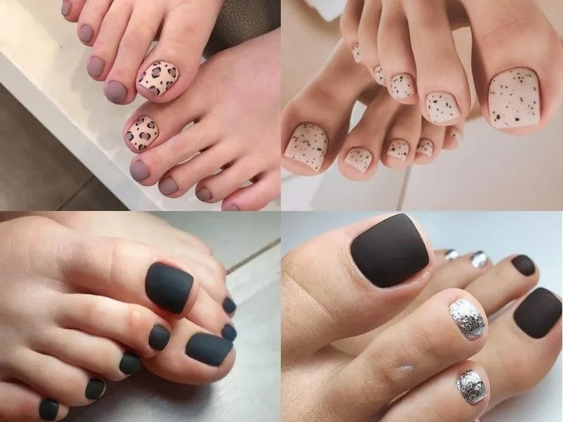 Đơn giản mà tinh tế với móng chân ngắn đẹp phù hợp mọi phong cách
