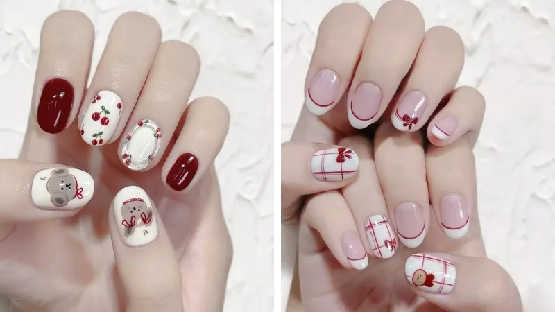 Mẫu vẽ móng tay đẹp đơn giản giúp nàng thêm xinh
