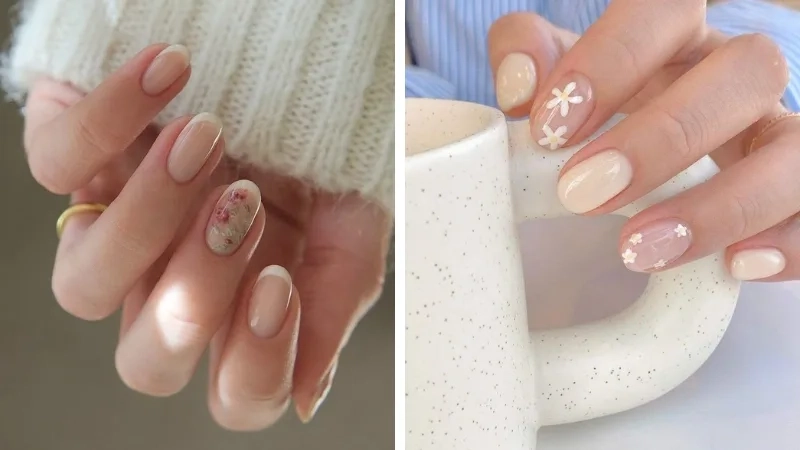 Móng xinh vẽ đơn giản dành cho nàng yêu phong cách nhẹ nhàng