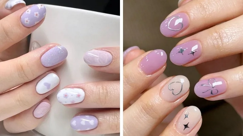 Mẫu móng tay vẽ đơn giản đẹp giúp nàng luôn tự tin
