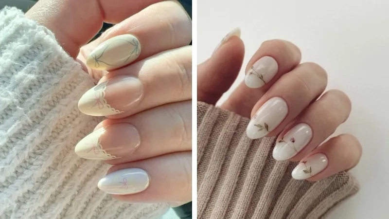 Mẫu vẽ đơn giản nail nhưng vẫn cực kỳ nổi bật
