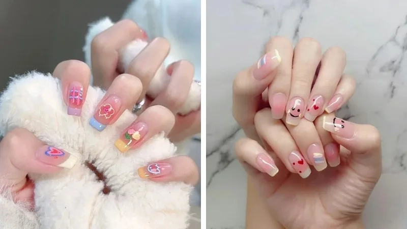 Mẫu vẽ nail đơn giản nhưng vẫn cực kỳ thu hút