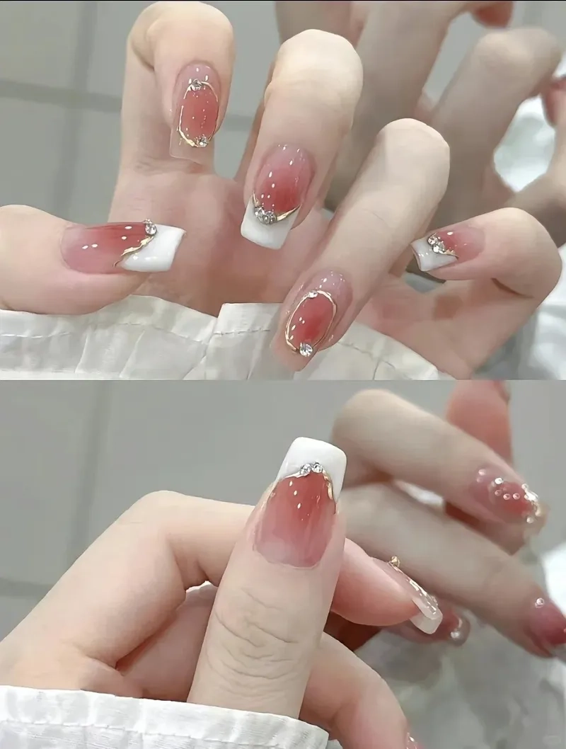 Nail xinh màu hồng không bao giờ lỗi thời