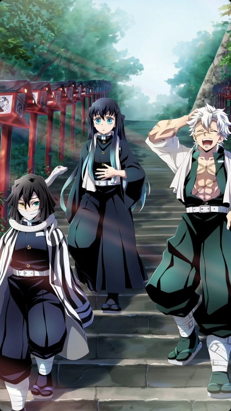 Muichiro vs Sanemi and Obanai trận chiến giữa các Trụ Cột