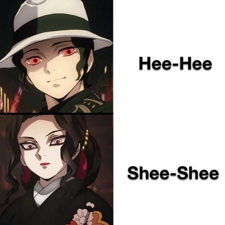 Demon slayer muzan meme cười bể bụng cùng chúa quỷ