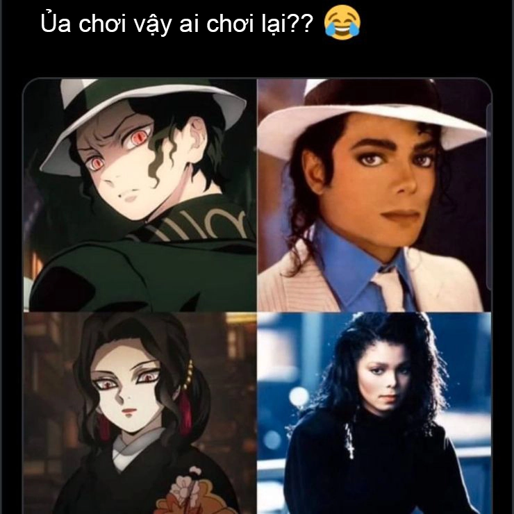 Kibutsuji muzan michael jackson meme bước nhảy huyền thoại