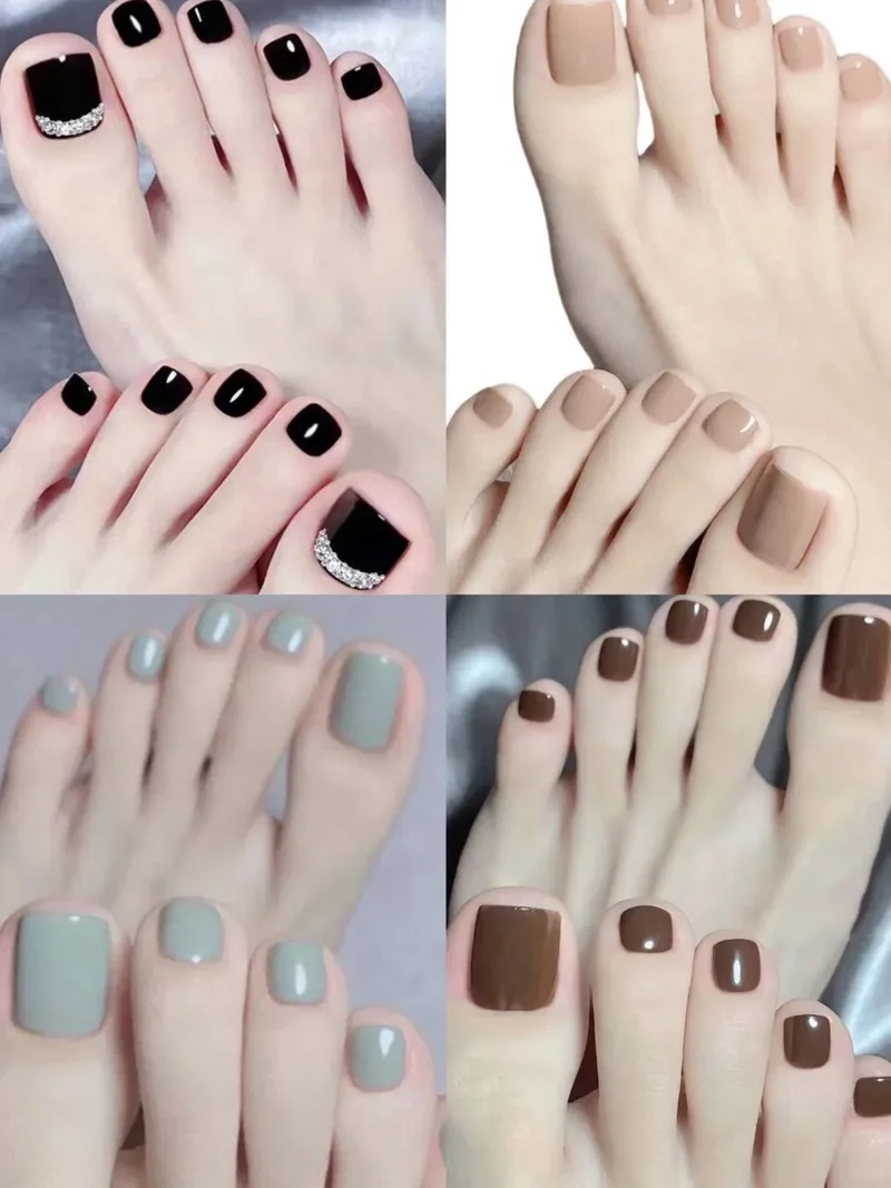 Móng chân đơn giản đẹp giúp nàng luôn tự tin