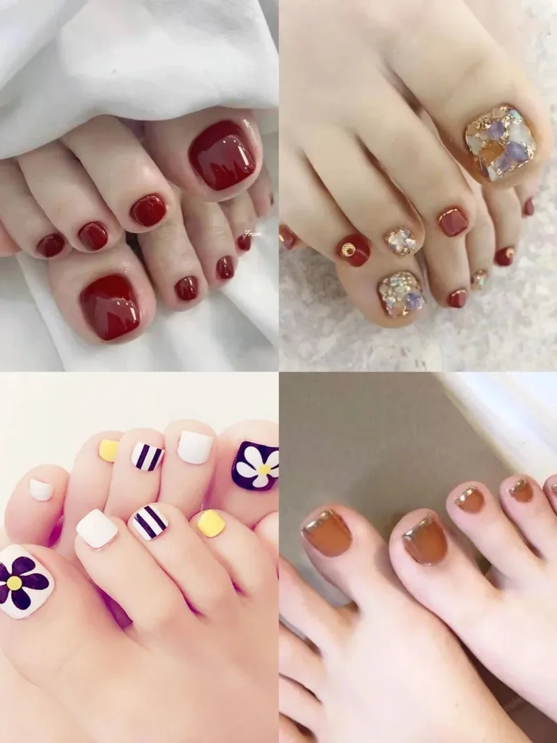 Sơn móng chân đẹp đơn giản giúp nàng luôn tự tin