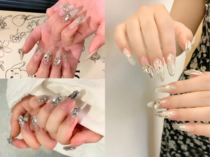 Nail cô dâu móng nhọn giúp đôi tay thêm phần sắc sảo