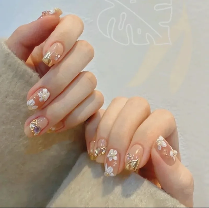 Bộ móng tay cute dễ thương, phù hợp với mọi sự kiện