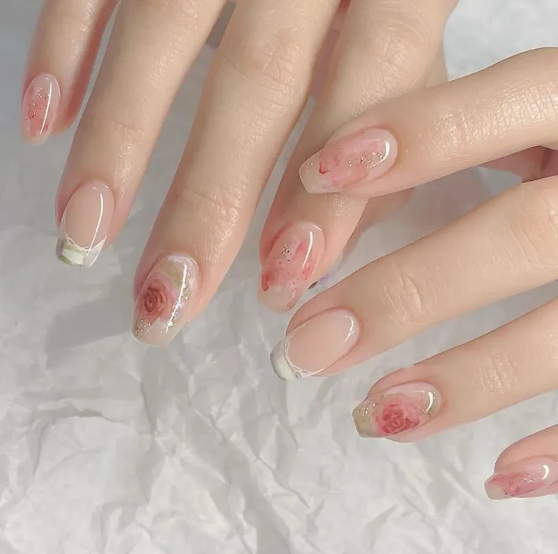 Hình vẽ nail cute đáng yêu, giúp nàng nổi bật hơn