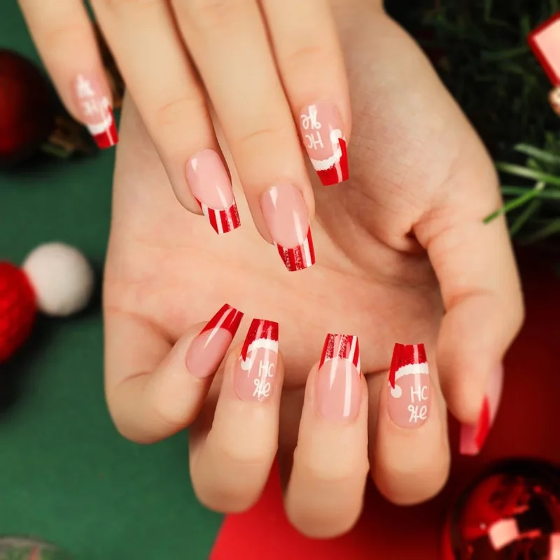 Đón Giáng sinh với mẫu nail noel đơn giản tay cực đáng yêu