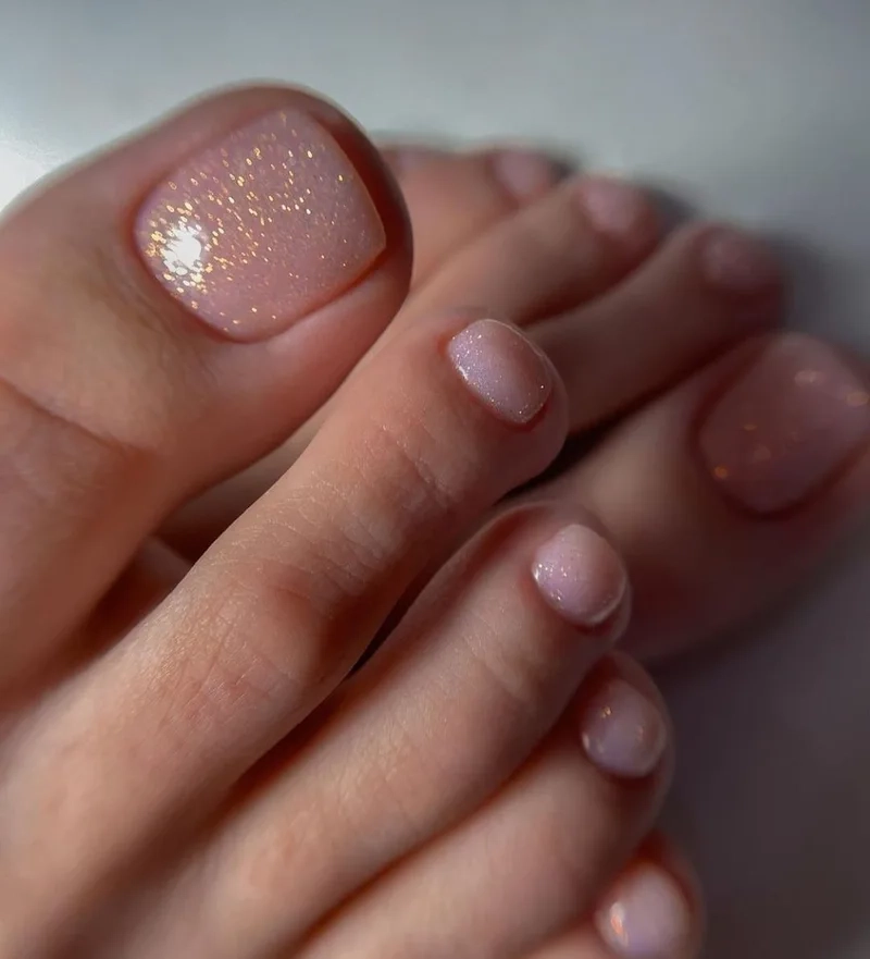 Lựa chọn mẫu móng chân sơn gel đơn giản đầy cuốn hút