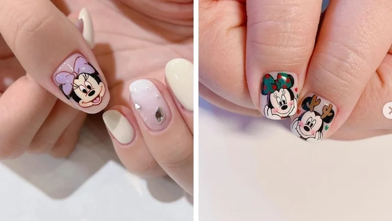 Mẫu móng chuột mickey đáng yêu cho những ai yêu hoạt hình