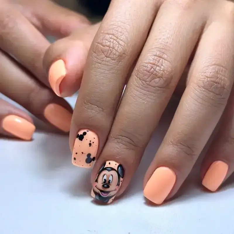 Mẫu nail vẽ hoạt hình đơn giản nhưng siêu ấn tượng